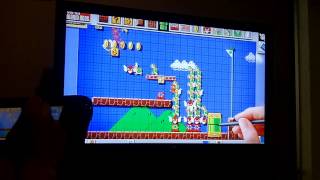 Mario Maker - Springs & Hammers Everywhere! (Wii U Gameplay)