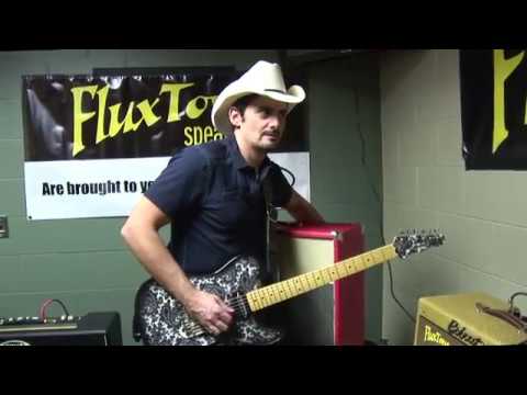 Brad Paisley demonstrating his Dr.Z cab with FluxTone guitar amp speaker attenuator.