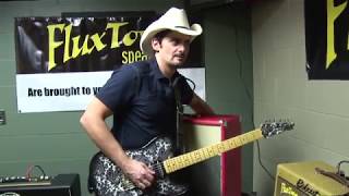 Brad Paisley demonstrating his Dr.Z cab with FluxTone guitar amp speaker attenuator.