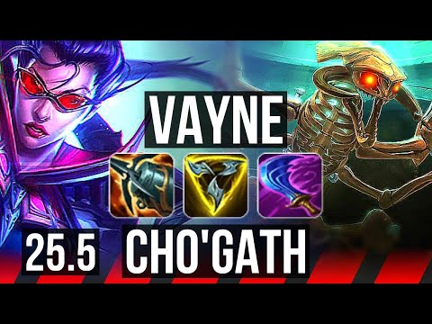 VAYNE vs CHO'GATH (TOP) | EUW Challenger | 25.5