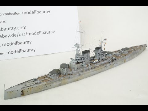 German battlecruiser SMS Mackensen, new kit review, scale model, 1:700 ship model
