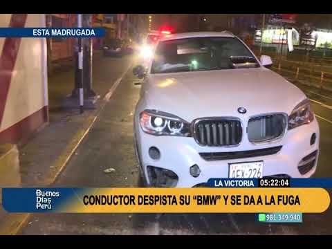 Camioneta se despistó esta madrugada en La Victoria: conductor se dio a la fuga