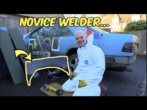 My First Wheel Arch Repair - Welding Success or Disaster?    Mercedes W124 300CE