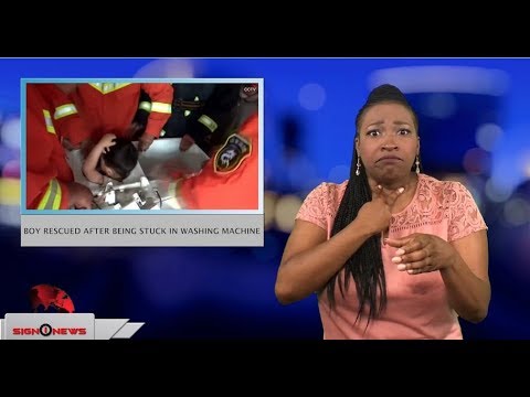 Boy rescued after being stuck in washing machine (ASL - 5.28.18)