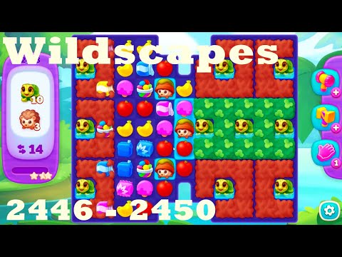 Wildscapes Level 2446 - 2450 HD Walkthrough | 3 - match game | gameplay | android | ios | pc | app