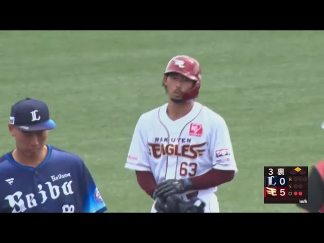 【ファーム】叩いた打球は三塁線を破る!! イーグルス・入江大樹の2点タイムリー2ベース!!  2024年9月27日 東北楽天ゴールデンイーグルス 対 埼玉西武ライオンズ