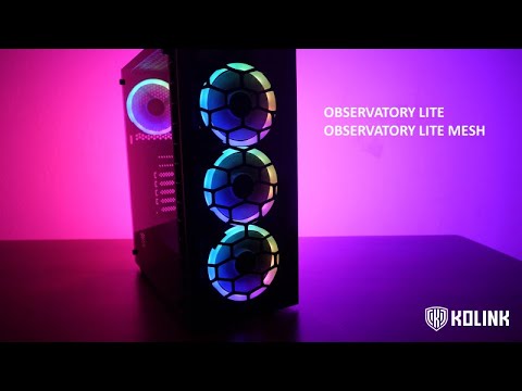 Kolink Observatory Lite ARGB Mid Tower – juodos spalvos video