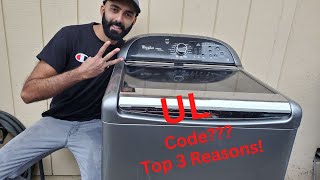 Top 3 Reasons Your Whirlpool Washer Is Displaying the UL Code