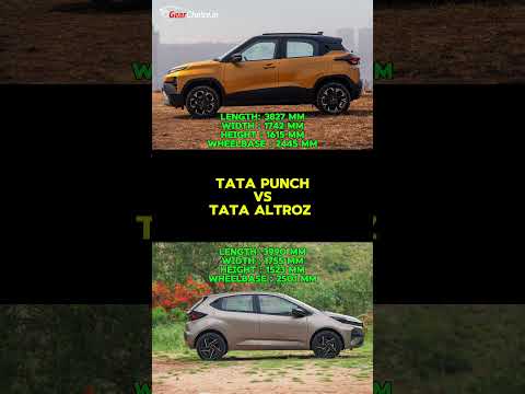 Tata Punch vs Tata Altroz 🔥 Price, Size & Space Comparison | Best Tata Car