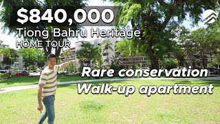 Tiong Bahru Heritage: Rare Conservation Walk-up Apt Home Tour | Moh Guan Terrace $840K (Melvin Lim)