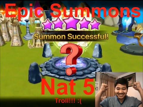Summoners War: Nat 5 + Epic Summons!!! | Trolled :'(