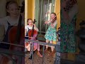 Drunken Sailor/Swallowtail jig 🍀 Chloé age 7 🤍Anna age 9 🧡 Sea Shanty #cello #violin