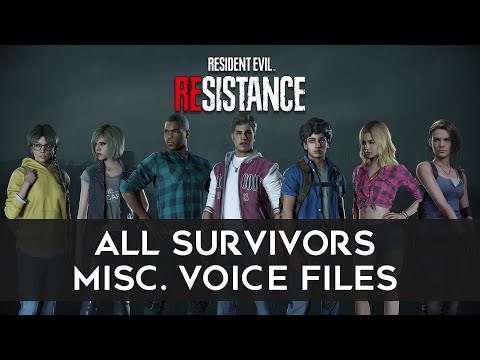 Resident Evil Resistance - All Survivors Misc. Voice Files
