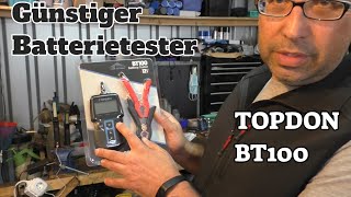 Batterie testen schnell und einfach - TOPDON BT100