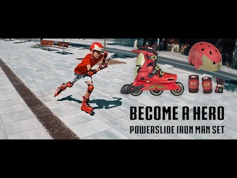 Become a hero - Powerslide One Wave Kids inline skates X Marvel Iron man