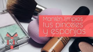 Cómo limpiar brochas y esponjas de maquillaje