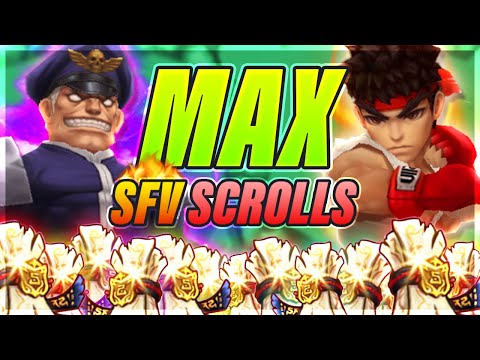 MAX Street Fighter Scrolls! - How Many Ryu & M. Bisons Can We Summon?!