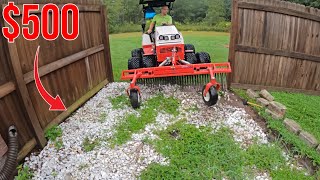 Landscape Rock Removal How To With Tractor & Landscape Rake
