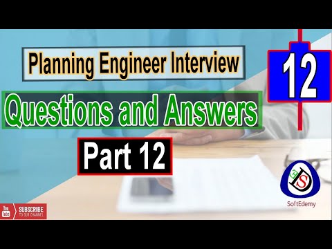 Planning Engineer Interview Questions and Answers Part 01 Interview tips Guidelines planners