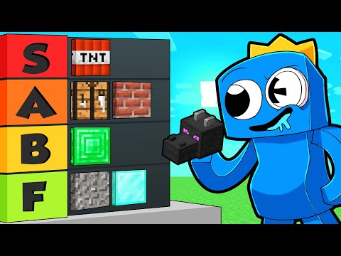 Cartoon Crab | Minecraft - Rainbow Friends MINECRAFT BLOCK tier list!