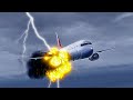 Boeing 737 Emergency Landing After A Lightning Strike GTA 5 Short Movie