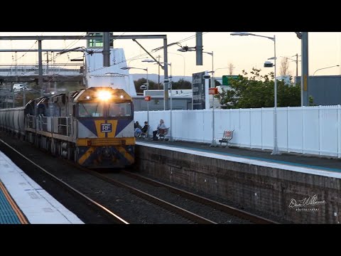 Railfirst CF class triple pulling a sweet set of QUBE grain wagons - Illawarra - June 15, 2022