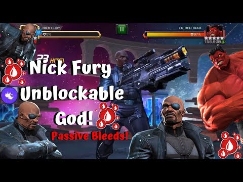 Nick Fury Unblockable God! Labyrinth Rulk! Bleeds! CCP - Marvel Contest of Champions