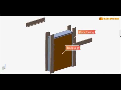 SYS-Door | Structure d'une porte en bois : identifier le cadre, le vantail, les chambranles et les charnières