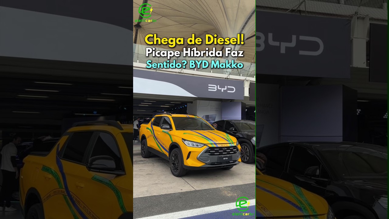 Chega de Diesel! Picape Híbrida Faz Sentido? BYD Mako⚡