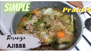 Download lagu Resep Membuat Sayur Sop Daging Slice Bumbu Racik||Simple Praktis & Enak mp3