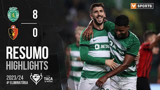 Resumo: Sporting 8-0 Dumiense (Taça de Portugal 23/24)