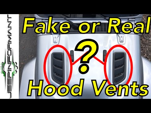 Hood Vents Fake or Real ? Jeep JL Wrangler Rubicon
