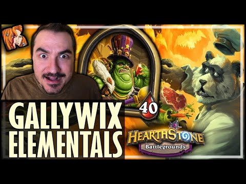 I DID IT! GALLYWIX ELEMENTALS! - Hearthstone Battlegrounds