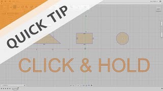QUICK TIP: Click and Hold Sketch Shortcut