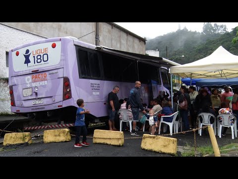 Ônibus Lilás atende mais de 300 mulheres em Teresópolis; saiba o próximo destino