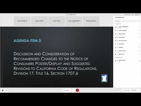 Board of Pharmacy Communication and Public Education Committee Meeting - July 14, 2021