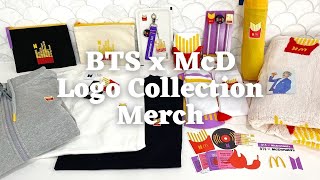 BTS x McDonald's Collaboration Merch | Logo Collection Unboxing (ASMR)