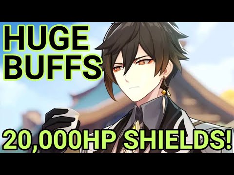 Huge ZhongLi Buffs - 20k HP Shields!