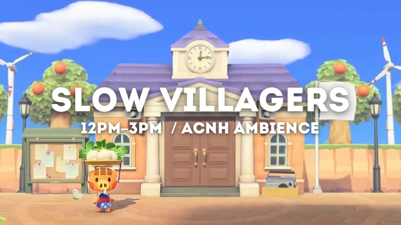 【あつ森】案内所前に集まる住民たち🌳☀️／30分おき住民入れ替わり／作業用・勉強用・集中／睡眠用