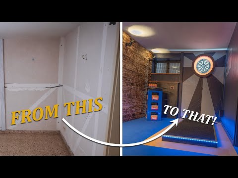 How I've built the ULTIMATE DARTS ROOM! Ally Pally at HOME!