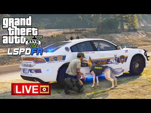 LSPDFR LIVE - K9 Patrol with my Malinois BLAZE!!