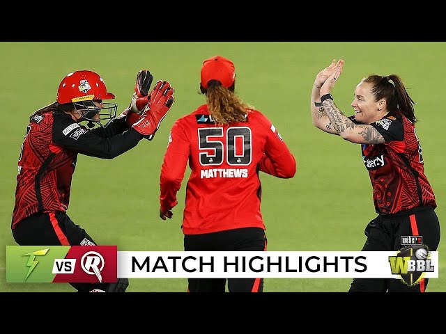 Thumping victory lifts Renegades off foot of WBBL table | Weber WBBL|08 Thumping victory lifts Renegades off foot of WBBL table | Weber WBBL|08