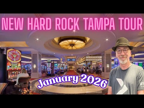NEW Hard Rock Tampa Walking Tour-January 2026 #hardrocktampa #casinotour #walkthrough