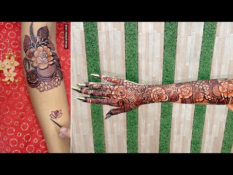 Step by Step Bridal Mehndi Design Full Tutorial || Dulhan Mehndi Design