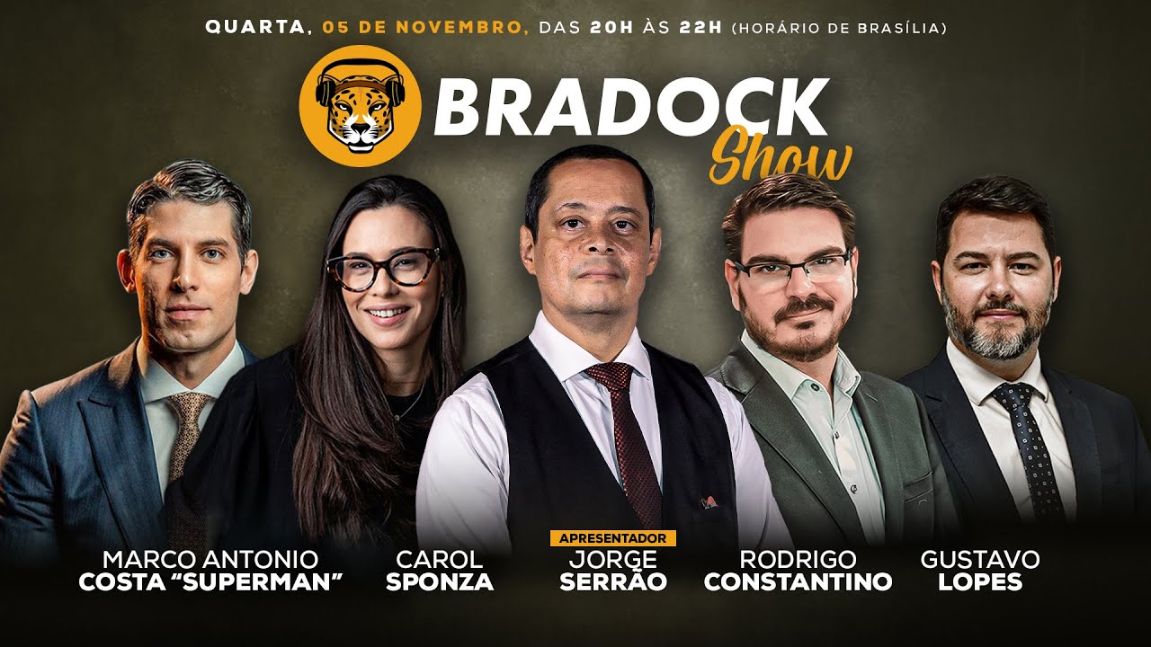 Bradock Show 05/11/25 - Serrão, Constantino, Carol Sponza, Gustavo Lopes e Marco Antonio "Superman"
