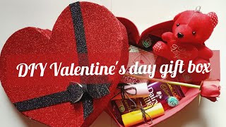 DIY easy Valentine's day gift box🎁/ Valentine's day combo😍/ handmade gift box for Valentine's day❤️