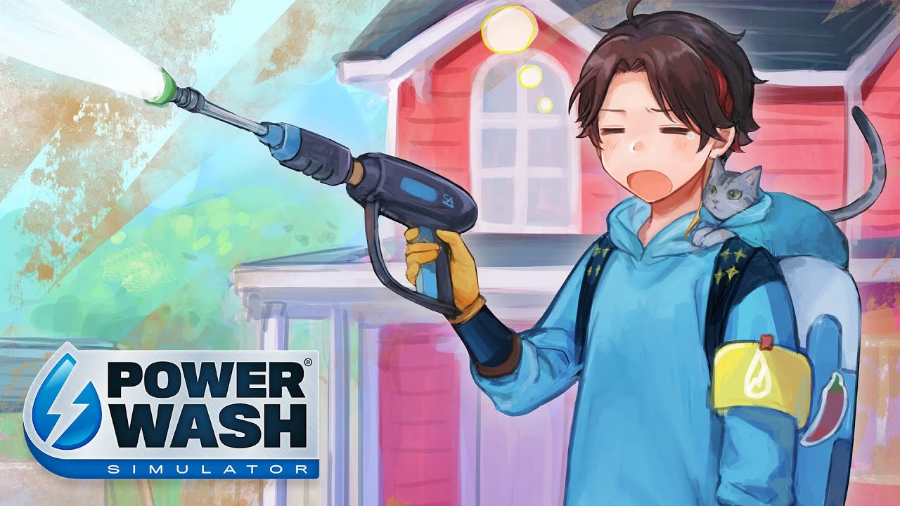 【PowerWash Simulator】GOOD MOOOOOOOOOOOOORNING【三枝明那 / にじさんじ】