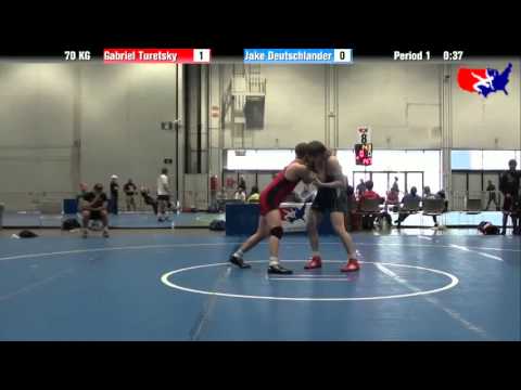 Gabriel Turetsky vs. Jake Deutschlander at 2013 Junior Nationals - FILA - GR