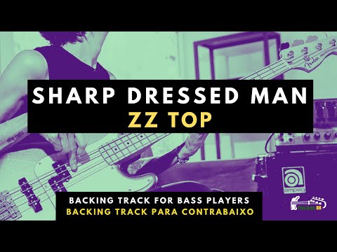 Sharp Dressed Man- ZZ Top - Backing Track Bass Tab Play Along - Tablatura Para Contrabaixo