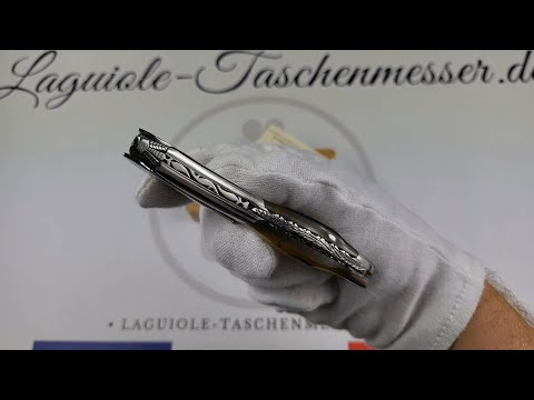 Laguiole en Aubrac Kellnermesser Prestige Biene – Griff aus Widderhorn-Kruste